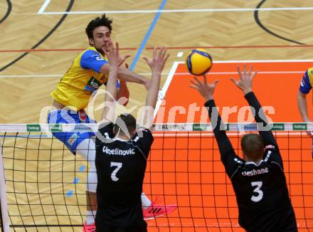 Volleyball. Austrian Volley League Men. SK Zadruga Aich/Dob gegen VCA Amstetten NOE. Xander Ketrzynski,   (Aich). Bleiburg, 2.4.2022.
Foto: Kuess
www.qspictures.net
---
pressefotos, pressefotografie, kuess, qs, qspictures, sport, bild, bilder, bilddatenbank