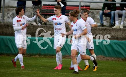 Fussball Karntner Liga. St. Jakob gegen Maria Saal.  Torjubel Jon Benkovic, (Maria Saal). St. Jakob im Rosental, am 8.4.2022.
Foto: Kuess
---
pressefotos, pressefotografie, kuess, qs, qspictures, sport, bild, bilder, bilddatenbank