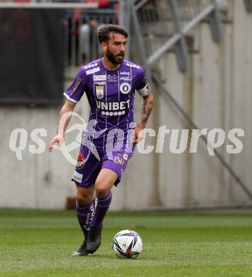 Fussball Bundesliga. SK Austria Klagenfurt gegen Red Bull Salzburg.   Kosmas Gkezos (Klagenfurt). Klagenfurt, am 10.4.2022.
Foto: Kuess
---
pressefotos, pressefotografie, kuess, qs, qspictures, sport, bild, bilder, bilddatenbank