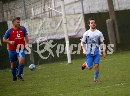 Fussball. 2. Klasse C.  Frantschach gegen Kraig. Torjubel  Raphael Helmut Floredo (Kraig). Frantschach, 10.4.2022.
Foto: Kuess 
---
pressefotos, pressefotografie, kuess, qs, qspictures, sport, bild, bilder, bilddatenbank