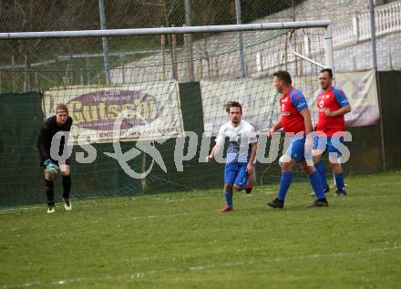 Fussball. 2. Klasse C.  Frantschach gegen Kraig. Torjubel  Raphael Helmut Floredo (Kraig). Frantschach, 10.4.2022.
Foto: Kuess 
---
pressefotos, pressefotografie, kuess, qs, qspictures, sport, bild, bilder, bilddatenbank