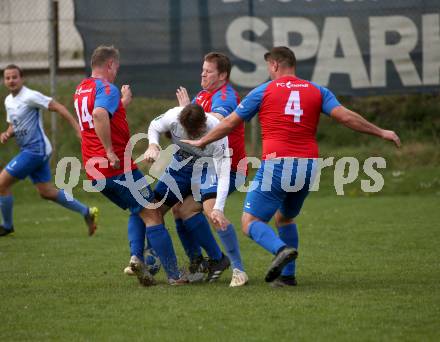 Fussball. 2. Klasse C.  Frantschach gegen Kraig. Gerhard Stocker, Emsad Music, Almir Music (Frantschach),  Nico Benito Holzer  (Kraig). Frantschach, 10.4.2022.
Foto: Kuess 
---
pressefotos, pressefotografie, kuess, qs, qspictures, sport, bild, bilder, bilddatenbank