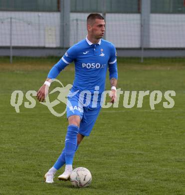 Fussball Kaerntner Liga. Bleiburg gegen SAK.  Zoran Vukovic  (SAK). Bleiburg, 16.4.2022.
Foto: Kuess
---
pressefotos, pressefotografie, kuess, qs, qspictures, sport, bild, bilder, bilddatenbank