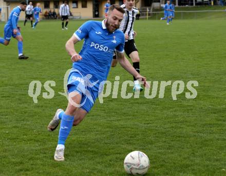 Fussball Kaerntner Liga. Bleiburg gegen SAK. Kristjan Sredojevic  (SAK). Bleiburg, 16.4.2022.
Foto: Kuess
---
pressefotos, pressefotografie, kuess, qs, qspictures, sport, bild, bilder, bilddatenbank