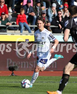 Fussball Bundesliga. Meistergruppe. WAC gegen Austria Klagenfurt.  Alex Timossi Andersson  (Klagenfurt). Wolfsberg, am 17.4.2022.
Foto: Kuess
www.qspictures.net
---
pressefotos, pressefotografie, kuess, qs, qspictures, sport, bild, bilder, bilddatenbank