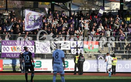 Fussball Bundesliga. Meistergruppe. WAC gegen Austria Klagenfurt.  Fans. Wolfsberg, am 17.4.2022.
Foto: Kuess
www.qspictures.net
---
pressefotos, pressefotografie, kuess, qs, qspictures, sport, bild, bilder, bilddatenbank