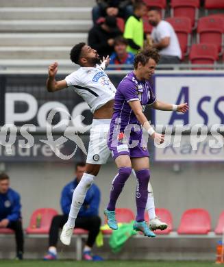 Fussball Bundesliga. Play-off. SK Austria Klagenfurt gegen SK Sturm Graz.  Alex Timossi Andersson,  (Klagenfurt),  Gregory Wuethrich (Graz). Klagenfurt, am 8.5.2022.
Foto: Kuess
www.qspictures.net
---
pressefotos, pressefotografie, kuess, qs, qspictures, sport, bild, bilder, bilddatenbank