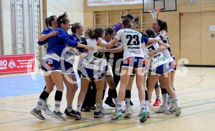 Handball Frauen. SC witasek Ferlach/Feldkirchen gegen WAT Atzgersdorf. Jubel (Ferlach/Feldkirchen). Ferlach, am 11.5.2022.
Foto: Kuess
www.qspictures.net
---
pressefotos, pressefotografie, kuess, qs, qspictures, sport, bild, bilder, bilddatenbank