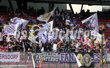 Fussball Bundesliga. Play-off. SK Austria Klagenfurt gegen FK Austria Wien.  Fans. Klagenfurt, am 15.5.2022.
Foto: Kuess
www.qspictures.net
---
pressefotos, pressefotografie, kuess, qs, qspictures, sport, bild, bilder, bilddatenbank