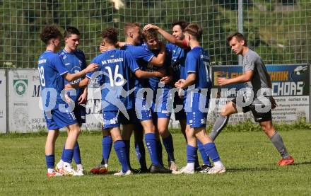 Fussball 1. Klasse C. Oberes Metnitztal gegen Treibach 1b.  Torjubel    (Treibach).  Grades, am 4.6.2022.
Foto: Kuess
---
pressefotos, pressefotografie, kuess, qs, qspictures, sport, bild, bilder, bilddatenbank