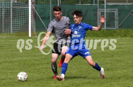 Fussball 1. Klasse C. Oberes Metnitztal gegen Treibach 1b.  Pascal Wurzer (Metnitztal),   Lucas Ramusch (Treibach).  Grades, am 4.6.2022.
Foto: Kuess
---
pressefotos, pressefotografie, kuess, qs, qspictures, sport, bild, bilder, bilddatenbank