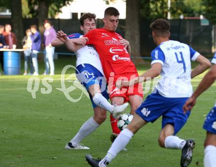 Fussball Regionalliga. Treibach gegen Kalsdorf.  Hanno Ulrich Wachernig (Treibach), Anel Hajric  (Kalsdorf). Treibach, am 10.6.2022.
Foto: Kuess
---
pressefotos, pressefotografie, kuess, qs, qspictures, sport, bild, bilder, bilddatenbank