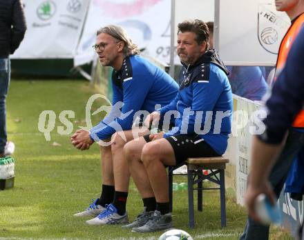 Fussball Regionalliga. Treibach gegen Kalsdorf. Trainer Martin Harald Kaiser, Co-Trainer Guenther Dietmar Scheucher    (Treibach). Treibach, am 10.6.2022.
Foto: Kuess
---
pressefotos, pressefotografie, kuess, qs, qspictures, sport, bild, bilder, bilddatenbank