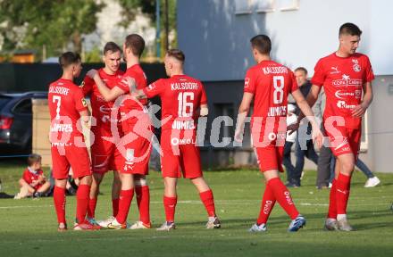 Fussball Regionalliga. Treibach gegen Kalsdorf. Torjubel  (Kalsdorf). Treibach, am 10.6.2022.
Foto: Kuess
---
pressefotos, pressefotografie, kuess, qs, qspictures, sport, bild, bilder, bilddatenbank