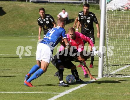 Fussball Testspiel. SK Austria Klagenfurt gegen F.C. Hansa Rostock.   Maximiliano Moreira Romero, Marco Knaller, Nikola Djoric (Klagenfurt). Klagenfurt, am 2.7.2022.
Foto: Kuess
www.qspictures.net
---
pressefotos, pressefotografie, kuess, qs, qspictures, sport, bild, bilder, bilddatenbank