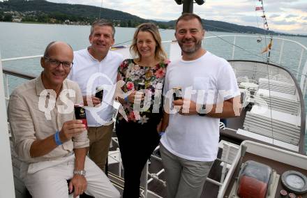 Fussball Bundesliga. Saison Kick-off 2022/23. SK Austria Klagenfurt.    Herbert Matschek, Matthias Imhof, Zeljko Karajica. Klagenfurt, am 5.7.2022.
Foto: Kuess
---
pressefotos, pressefotografie, kuess, qs, qspictures, sport, bild, bilder, bilddatenbank