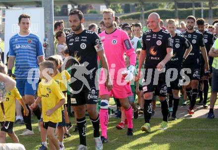 Fussball Testspiel. SK Austria Klagenfurt gegen Moosburg.  Markus Pink, Marco Knaller, Nicolas Wimmer. Moosburg, am 6.7.2022.
Foto: Kuess
---
pressefotos, pressefotografie, kuess, qs, qspictures, sport, bild, bilder, bilddatenbank