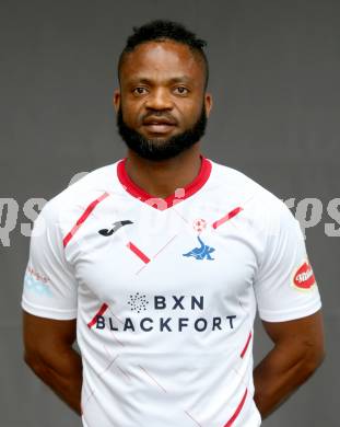 Fussball. Regionalliga. SAK. Mannschaftsfototermin. Portrait.   Ogochukwu Prince Akpomudia . Klagenfurt, 8.7.2022.
Foto: Kuess
---
pressefotos, pressefotografie, kuess, qs, qspictures, sport, bild, bilder, bilddatenbank