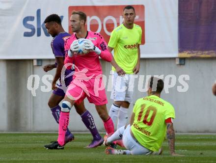 Fussball Testspiel. SK Austria Klagenfurt gegen Kaerntner Auswahl. Marco Knaller  (Austria Klagenfurt). KLagenfurt, am 9.7.2022.
Foto: Kuess
---
pressefotos, pressefotografie, kuess, qs, qspictures, sport, bild, bilder, bilddatenbank