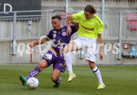 Fussball Testspiel. SK Austria Klagenfurt gegen Kaerntner Auswahl. Sinan Karweina  (Austria Klagenfurt). KLagenfurt, am 9.7.2022.
Foto: Kuess
---
pressefotos, pressefotografie, kuess, qs, qspictures, sport, bild, bilder, bilddatenbank