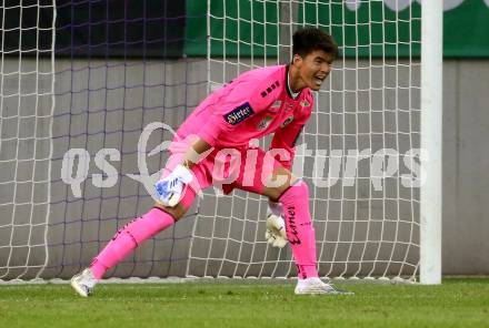 Fussball Testspiel. SK Austria Klagenfurt gegen Kaerntner Auswahl.  Shaoziyang Liu (Austria Klagenfurt). KLagenfurt, am 9.7.2022.
Foto: Kuess
---
pressefotos, pressefotografie, kuess, qs, qspictures, sport, bild, bilder, bilddatenbank