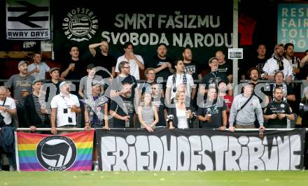 Fussball. OEFB Cup. SAK gegen Wiener Sport-Club.  Fans  (Wiener Sport-Club). Klagenfurt, 15.7.2022.
Foto: Kuess
---
pressefotos, pressefotografie, kuess, qs, qspictures, sport, bild, bilder, bilddatenbank