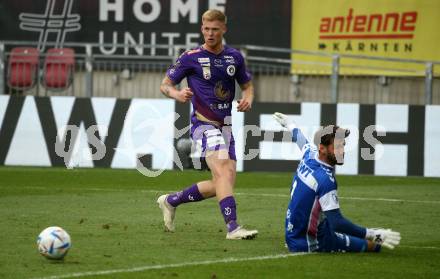 Fussball Bundesliga.  SK Austria Klagenfurt gegen SV Guntamatic Ried.  Jonas Arweiler,  (Klagenfurt),. Klagenfurt, am 13.8.2022. 
Foto: Kuess

---
pressefotos, pressefotografie, kuess, qs, qspictures, sport, bild, bilder, bilddatenbank