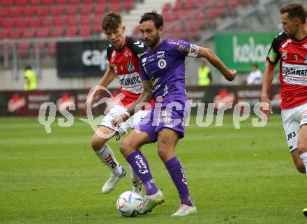 Fussball Bundesliga.  SK Austria Klagenfurt gegen SV Guntamatic Ried.  Markus Pink (Klagenfurt). Klagenfurt, am 13.8.2022. 
Foto: Kuess

---
pressefotos, pressefotografie, kuess, qs, qspictures, sport, bild, bilder, bilddatenbank