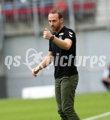 Fussball Bundesliga.  SK Austria Klagenfurt gegen SV Guntamatic Ried.  Trainer Christian Heinle (Ried). Klagenfurt, am 13.8.2022. 
Foto: Kuess

---
pressefotos, pressefotografie, kuess, qs, qspictures, sport, bild, bilder, bilddatenbank