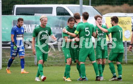 Fussball Kaerntner Liga. Landskron gegen ATSV Wolfsberg.   Torjubel  (Landskron).  Landskron,  20.8.2022.
Foto: Kuess
---
pressefotos, pressefotografie, kuess, qs, qspictures, sport, bild, bilder, bilddatenbank