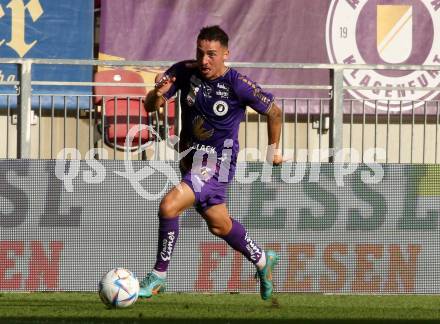 Fussball Bundesliga.  SK Austria Klagenfurt gegen FK Austria Wien.   Sinan Karweina (Klagenfurt). Klagenfurt, am 28.8.2022. 
Foto: Kuess

---
pressefotos, pressefotografie, kuess, qs, qspictures, sport, bild, bilder, bilddatenbank