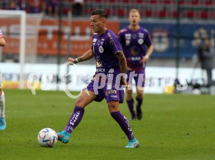 Fussball Bundesliga.  SK Austria Klagenfurt gegen FK Austria Wien.   Florian Rieder (Klagenfurt). Klagenfurt, am 28.8.2022. 
Foto: Kuess

---
pressefotos, pressefotografie, kuess, qs, qspictures, sport, bild, bilder, bilddatenbank