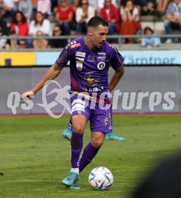 Fussball Bundesliga.  WAC gegen SK Austria Klagenfurt. Sinan Karweina   (Klagenfurt). Wolfsberg, am 4.9..2022. 
Foto: Kuess

---
pressefotos, pressefotografie, kuess, qs, qspictures, sport, bild, bilder, bilddatenbank