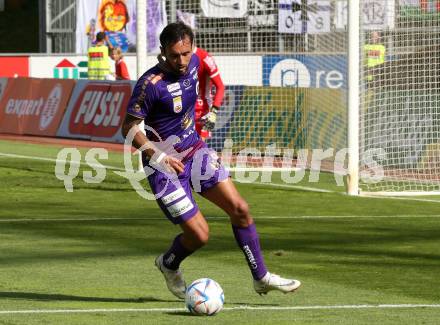 Fussball Bundesliga.  WAC gegen SK Austria Klagenfurt.  Markus Pink (Klagenfurt). Wolfsberg, am 4.9..2022. 
Foto: Kuess

---
pressefotos, pressefotografie, kuess, qs, qspictures, sport, bild, bilder, bilddatenbank