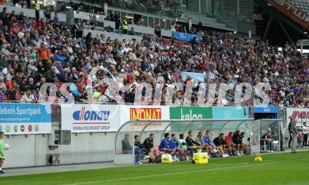 Fussball Bundesliga.  SK Austria Klagenfurt gegen SK Puntigamer Sturm Graz.   Fans (Klagenfurt). Klagenfurt, am 11.9..2022. 
Foto: Kuess

---
pressefotos, pressefotografie, kuess, qs, qspictures, sport, bild, bilder, bilddatenbank