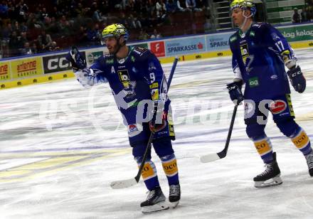 EBEL. Eishockey Bundesliga. VSV gegen BEMER Pioneers Vorarlberg.  Torjubel Alexander Rauchenwald (VSV). Villach, am 22.92022.
Foto: Kuess
www.qspictures.net
---
pressefotos, pressefotografie, kuess, qs, qspictures, sport, bild, bilder, bilddatenbank