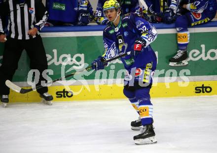 EBEL. Eishockey Bundesliga. VSV gegen BEMER Pioneers Vorarlberg.  Nicolas Rivett-Mattinen (VSV). Villach, am 22.92022.
Foto: Kuess
www.qspictures.net
---
pressefotos, pressefotografie, kuess, qs, qspictures, sport, bild, bilder, bilddatenbank