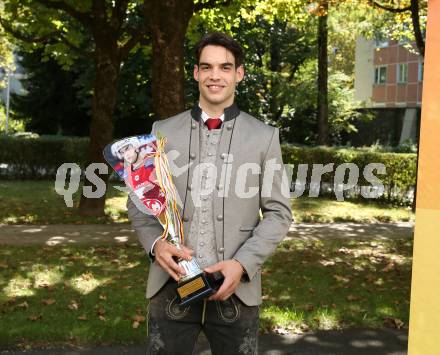 EBEL. Eishockey Bundesliga. KAC. Wahl zum Kaerntner Eishockey Superstar. Lukas Haudum. Klagenfurt, am 12.9.2021.
Foto: Kuess
www.qspictures.net

---
pressefotos, pressefotografie, kuess, qs, qspictures, sport, bild, bilder, bilddatenbank