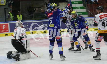 EBEL. Eishockey Bundesliga. VSV gegen BEMER Pioneers Vorarlberg.  Torjubel Maximilian Rebernig (VSV). Villach, am 22.92022.
Foto: Kuess
www.qspictures.net
---
pressefotos, pressefotografie, kuess, qs, qspictures, sport, bild, bilder, bilddatenbank