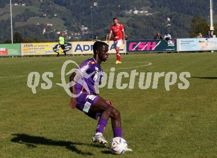 Fussball Testspiel. SK Austria Klagenfurt gegen GAK.  Solomon Bonnah (Klagenfurt). St. Michael im Lavanttal, am 23.9.2022.
Foto: Kuess
---
pressefotos, pressefotografie, kuess, qs, qspictures, sport, bild, bilder, bilddatenbank