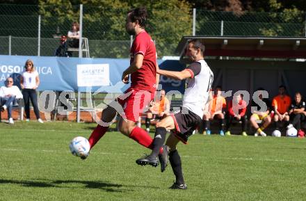 Fussball. 1. KLasse D. Sittersdorf gegen Rueckersdorf.   Igor Plisic (Sittersdorf), David Writzl   (Rueckersdorf).  Sittersdorf, am 2.10.2022. 
Foto: Kuess
---
pressefotos, pressefotografie, kuess, qs, qspictures, sport, bild, bilder, bilddatenbank