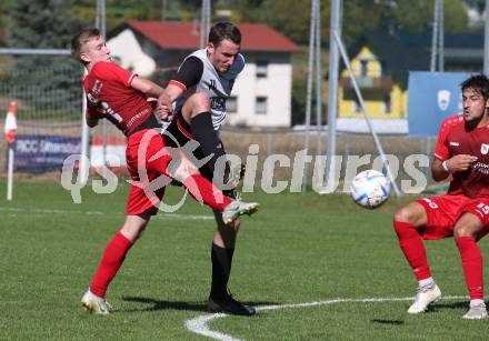 Fussball. 1. KLasse D. Sittersdorf gegen Rueckersdorf.   Pascal Urch (Sittersdorf),  Johannes Planteu  (Rueckersdorf).  Sittersdorf, am 2.10.2022. 
Foto: Kuess
---
pressefotos, pressefotografie, kuess, qs, qspictures, sport, bild, bilder, bilddatenbank