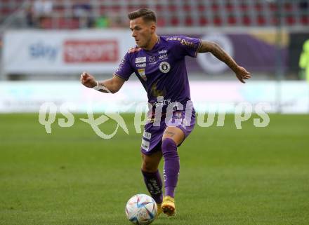 Fussball Bundesliga. SK Austria Klagenfurt gegen SC Austria Lustenau. Florian Rieder  (Klagenfurt). Klagenfurt, am 8.10.2022.
Foto: Kuess
---
pressefotos, pressefotografie, kuess, qs, qspictures, sport, bild, bilder, bilddatenbank