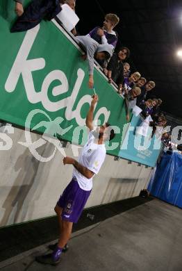 Fussball Bundesliga. SK Austria Klagenfurt gegen SC Austria Lustenau.  Kosmas Gkezos (Klagenfurt). Klagenfurt, am 8.10.2022.
Foto: Kuess
---
pressefotos, pressefotografie, kuess, qs, qspictures, sport, bild, bilder, bilddatenbank