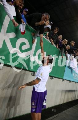 Fussball Bundesliga. SK Austria Klagenfurt gegen SC Austria Lustenau.  Kosmas Gkezos (Klagenfurt). Klagenfurt, am 8.10.2022.
Foto: Kuess
---
pressefotos, pressefotografie, kuess, qs, qspictures, sport, bild, bilder, bilddatenbank