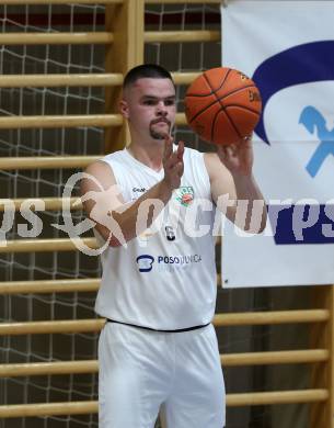 Basketball 2. Liga 2022/2023. Grunddurchgang 1. Runde.  KOS Celovec gegen  RAIDERS Tirol.   Grega Sajevic (KOS). Klagenfurt, am 8.10.2022.
Foto: Kuess
www.qspictures.net
---
pressefotos, pressefotografie, kuess, qs, qspictures, sport, bild, bilder, bilddatenbank