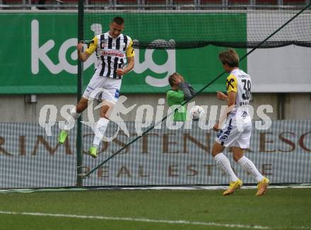 Fussball Bundesliga. SK Austria Klagenfurt gegen LASK  Torjubel  Marin Ljubicic, Keito Nakamura (LASK). Klagenfurt, am 15.10.2022.
Foto: Kuess
---
pressefotos, pressefotografie, kuess, qs, qspictures, sport, bild, bilder, bilddatenbank