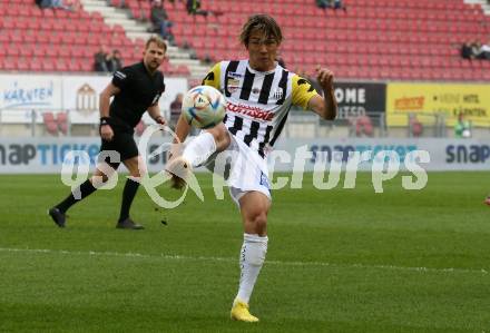 Fussball Bundesliga. SK Austria Klagenfurt gegen LASK    Keito Nakamura (LASK). Klagenfurt, am 15.10.2022.
Foto: Kuess
---
pressefotos, pressefotografie, kuess, qs, qspictures, sport, bild, bilder, bilddatenbank