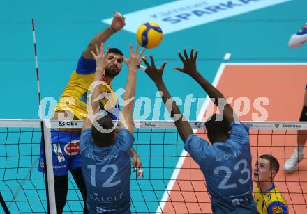 Volleyball. CEV Cup. SK Zadruga Aich/Dob gegen Calcit Kamnik. Anastasios Aspiotis  (Aich/Dob). Bleiburg, am 19.10.2022.
Foto: Kuess
---
pressefotos, pressefotografie, kuess, qs, qspictures, sport, bild, bilder, bilddatenbank