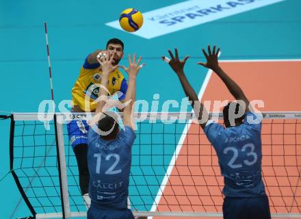 Volleyball. CEV Cup. SK Zadruga Aich/Dob gegen Calcit Kamnik. Anastasios Aspiotis  (Aich/Dob). Bleiburg, am 19.10.2022.
Foto: Kuess
---
pressefotos, pressefotografie, kuess, qs, qspictures, sport, bild, bilder, bilddatenbank